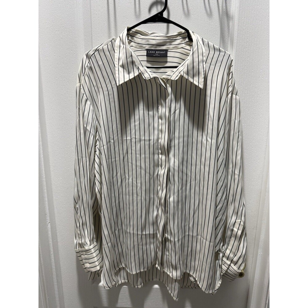 Lane Bryant Women's Striped Long Sleeve Size 18/20